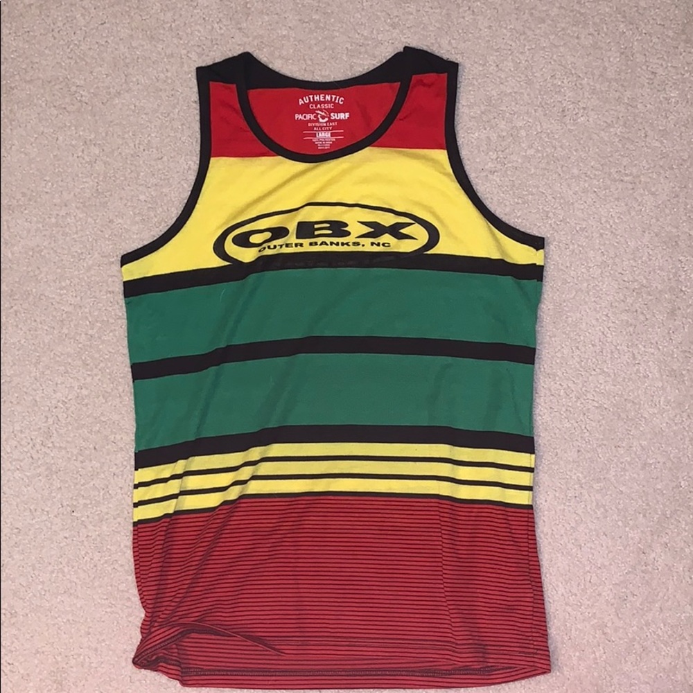 OBX pacific surf sleeveless beach tank top